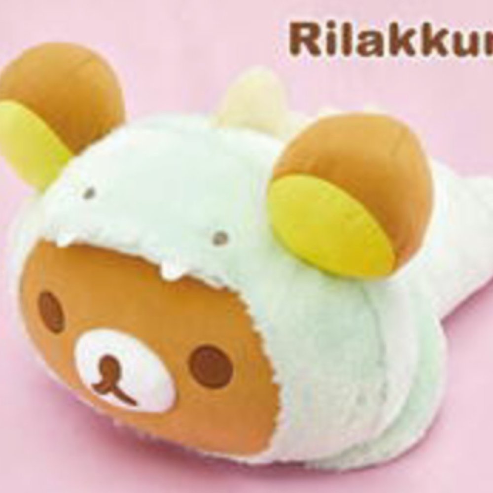 New San-x Rilakkuma Green Dinosaur Plush 52cm Toreba Japan
